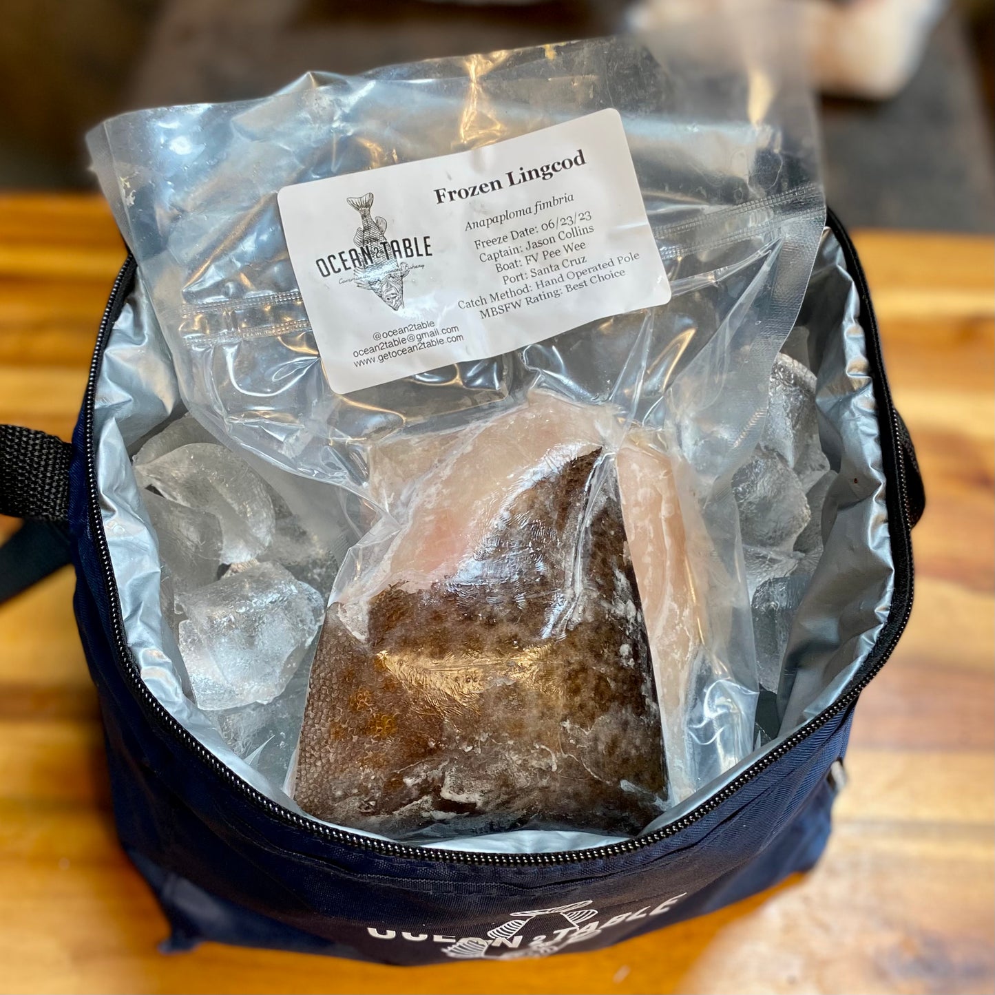FROZEN & VAC SEALED Lingcod Fillet