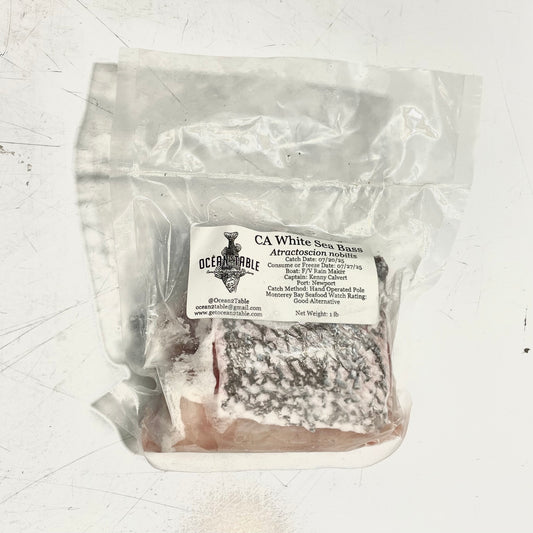 Frozen CA White Seabass