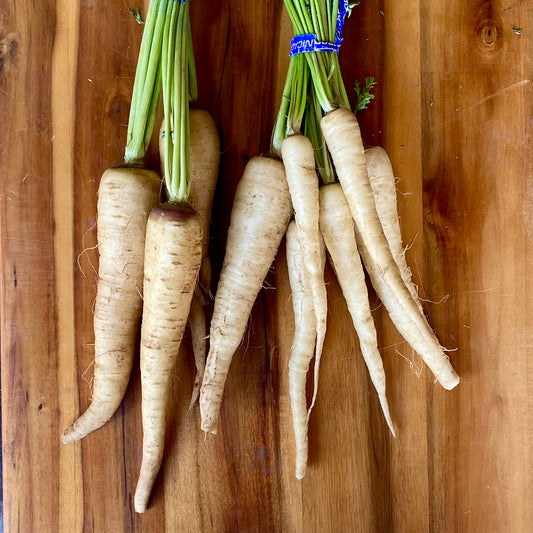 Bunched White Carrots