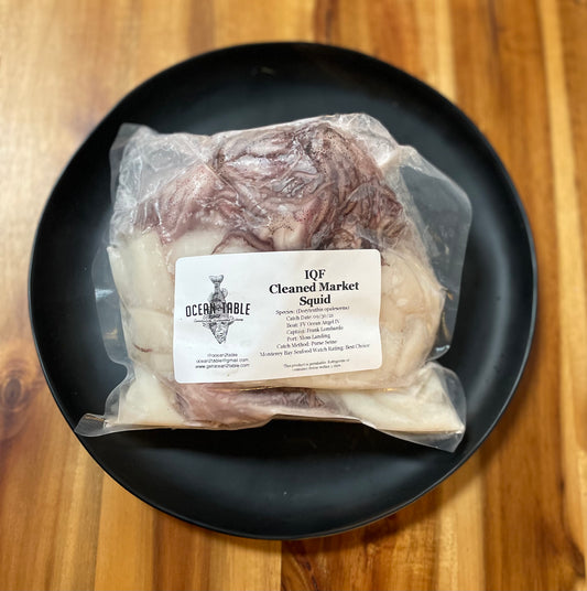 FROZEN & VAC SEALED Cleaned Market Squid